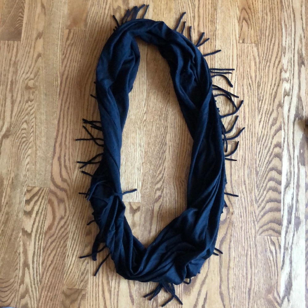 Black infinity scarf